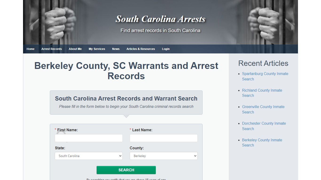 Berkeley County, SC Warrants and Arrest Records